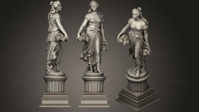 Статуи античные и исторические (Статуя 100, STKA_1551) 3D модель для ЧПУ станка